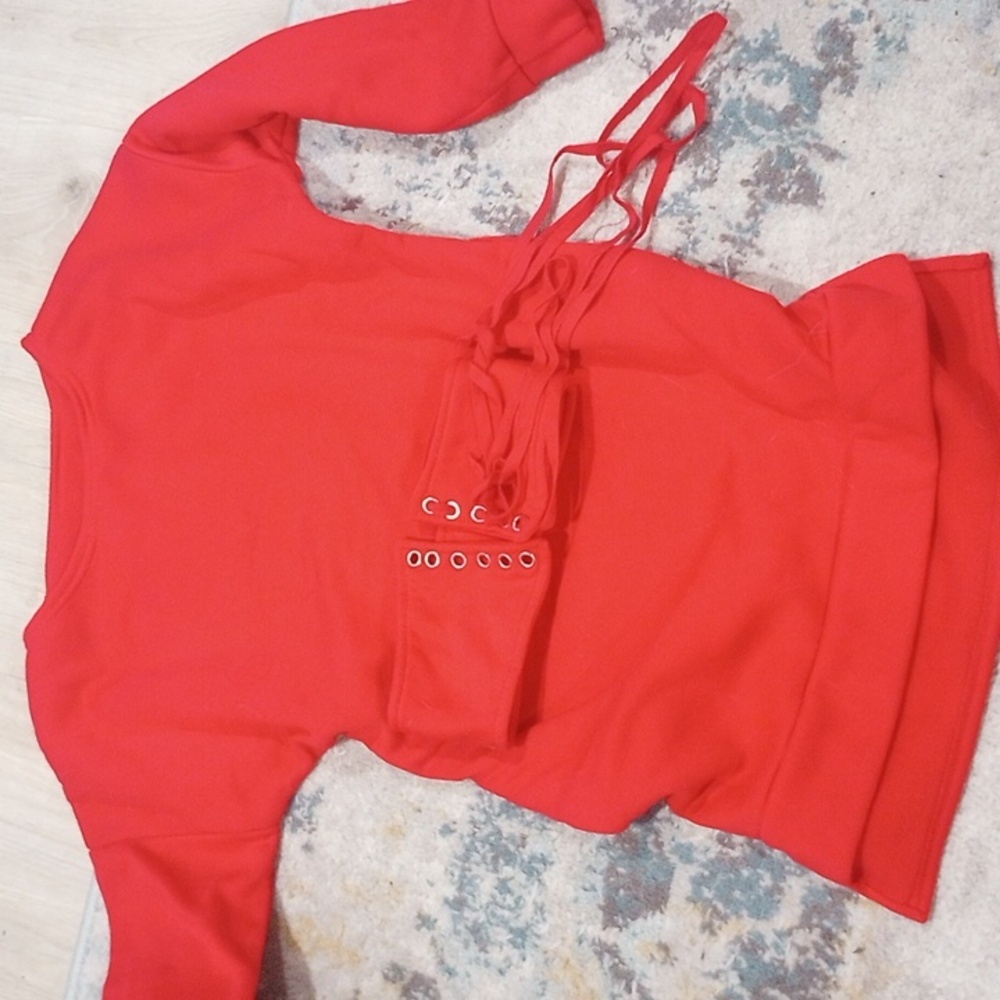 Red Mini Dress With Belt Plt